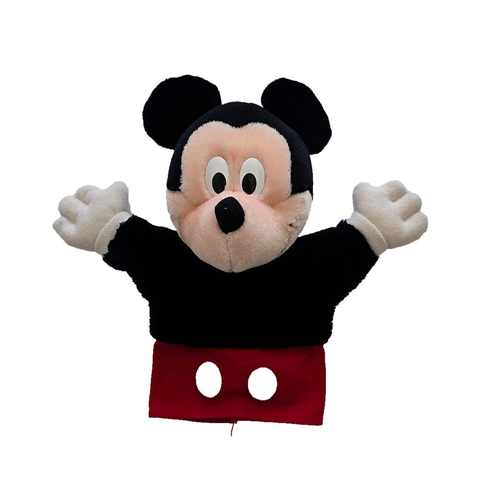 Vintage Walt Disney‎ Mickey Mouse Plush Stuffed Toy Applause Hand Puppet 10"